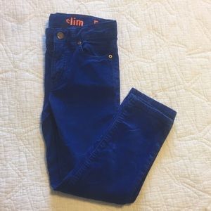 J.Crew Crewcuts Size 5 Blue Cord Pants. Like New.